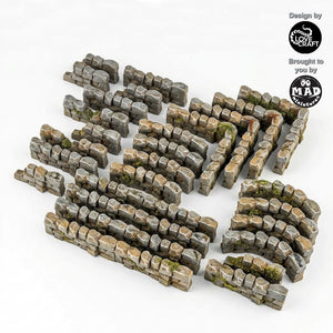 Low Stone Walls Set