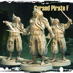Cursed Pirate F: The Abyssal Brute - a hulking, tentacled enforcer with a shell-like crown, designed by Monolith Arts and brought to you by Mad Miniatures.