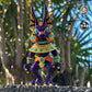 Articulated Anubis figure without staff, standing on a wall.