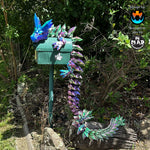 Crystal Titan Dragon - a massive 2-metre-long fully articulated dragon with color-shifting blue, green, and purple hues, a true legendary creation.