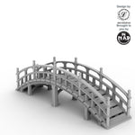 Large Guzei Bridge terrain piece from Nippon Saga, designed by Iain Lovecraft and made by Mad Miniatures.