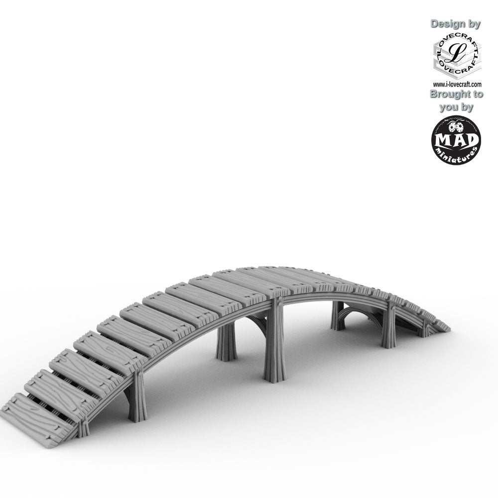 Large Span Bridge from Nippon Saga, designed by Iain Lovecraft, 3D printed by Mad Miniatures.