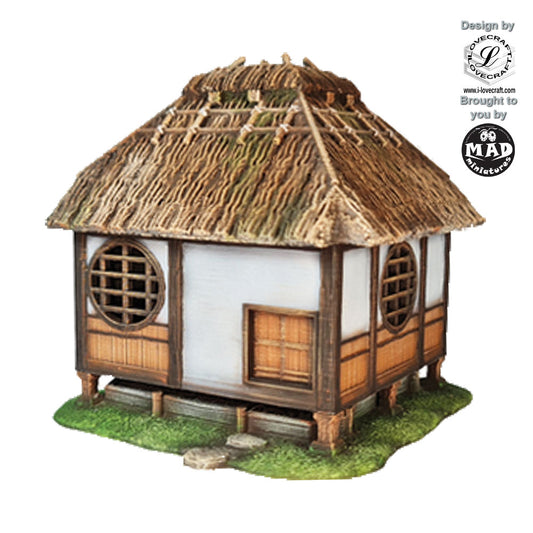 Tea House miniature from Nippon Saga, designed by Iain Lovecraft and made by Mad Miniatures
