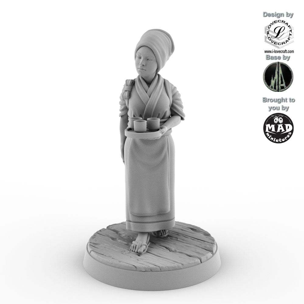 Nippon Saga Tea Lady miniature by Iain Lovecraft, produced by Mad Miniatures
