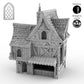 Render of the Merchant's House with window version 2, showcasing a different medieval window design, enhancing the building's charming exterior