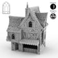 Render of the Merchant's House with window version 3, featuring another unique medieval window design, adding character to the building’s facade