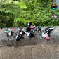 Pink Sweetheart Skunks from Mad Miniatures, designed by Cinderwing, on a wall, showcasing all six versions with and without roses, in small and normal sizes.